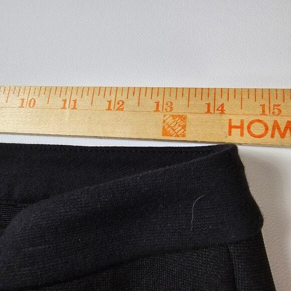 Halogen Women's Black Knit Flat Front Causal Everyday Norm Core Pants Office 6 - Picture 6 of 14